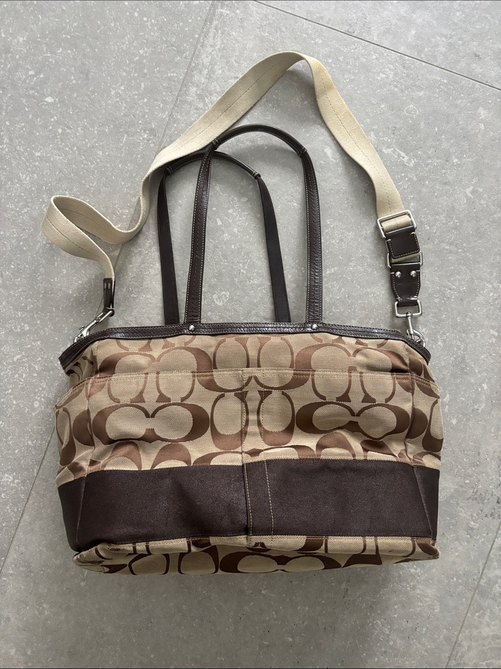 Coach authentic diaper bag